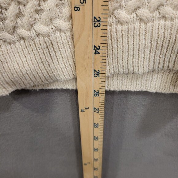 Cozy Casual Basketweave Sweater Womens Large‎ Pullover Fisherman Cozy Warm - Picture 6 of 6